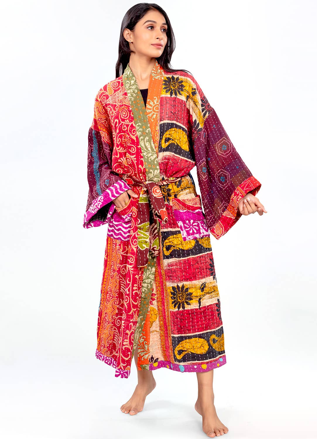 Kantha Kimono Robe