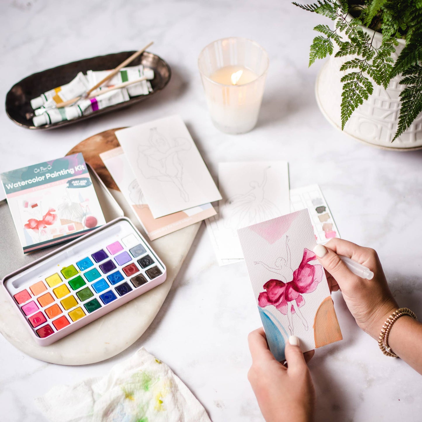 watercolor painting kit Flower Girls