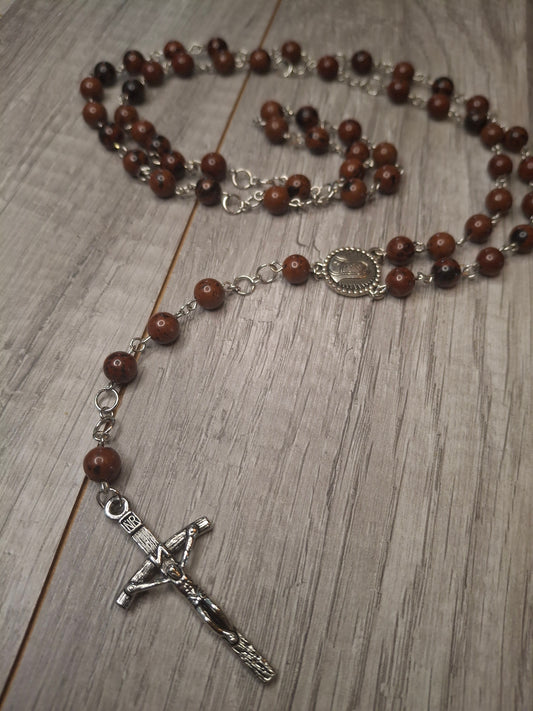 Mahogany Obsidian Rosary