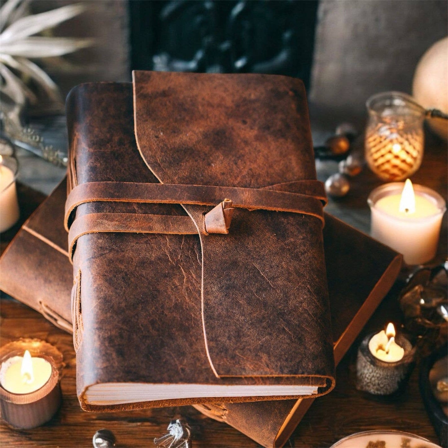 Leather journal notebook leather bound journal travel jornal