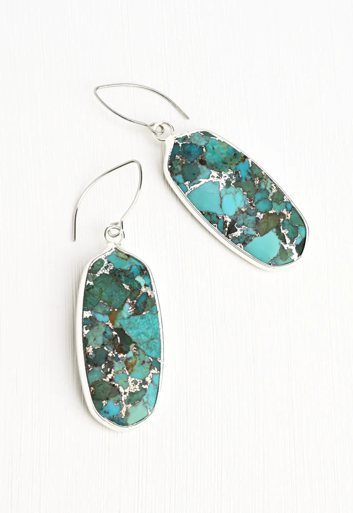 Sea Sparkle Turquoise Earrings