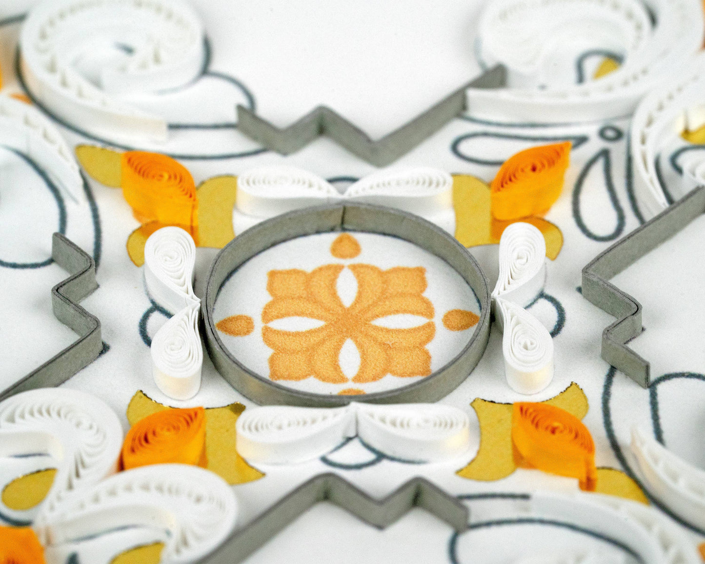 Quilled Ornate Cross Greeting Card