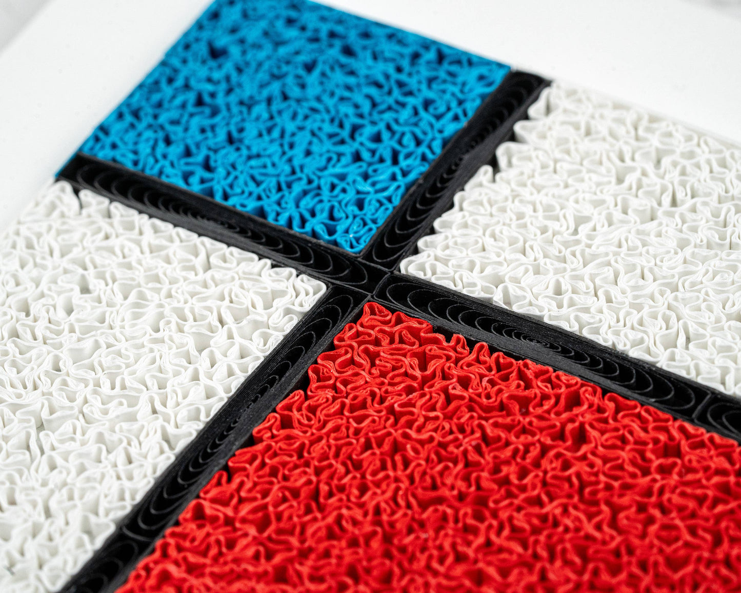 Artist Series - Quilled Composition with Red...Mondrian Quilled Card