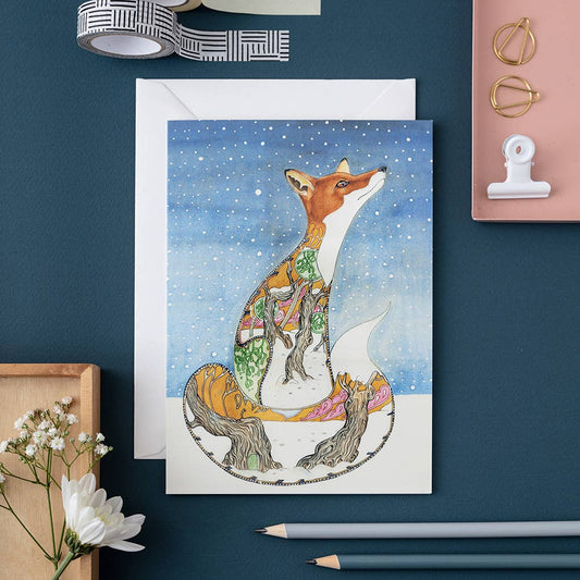 Fox in the Snow Card