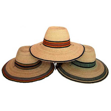 African Bolga Hat PREMIUM QUALITY : Sun Hat (G-170)