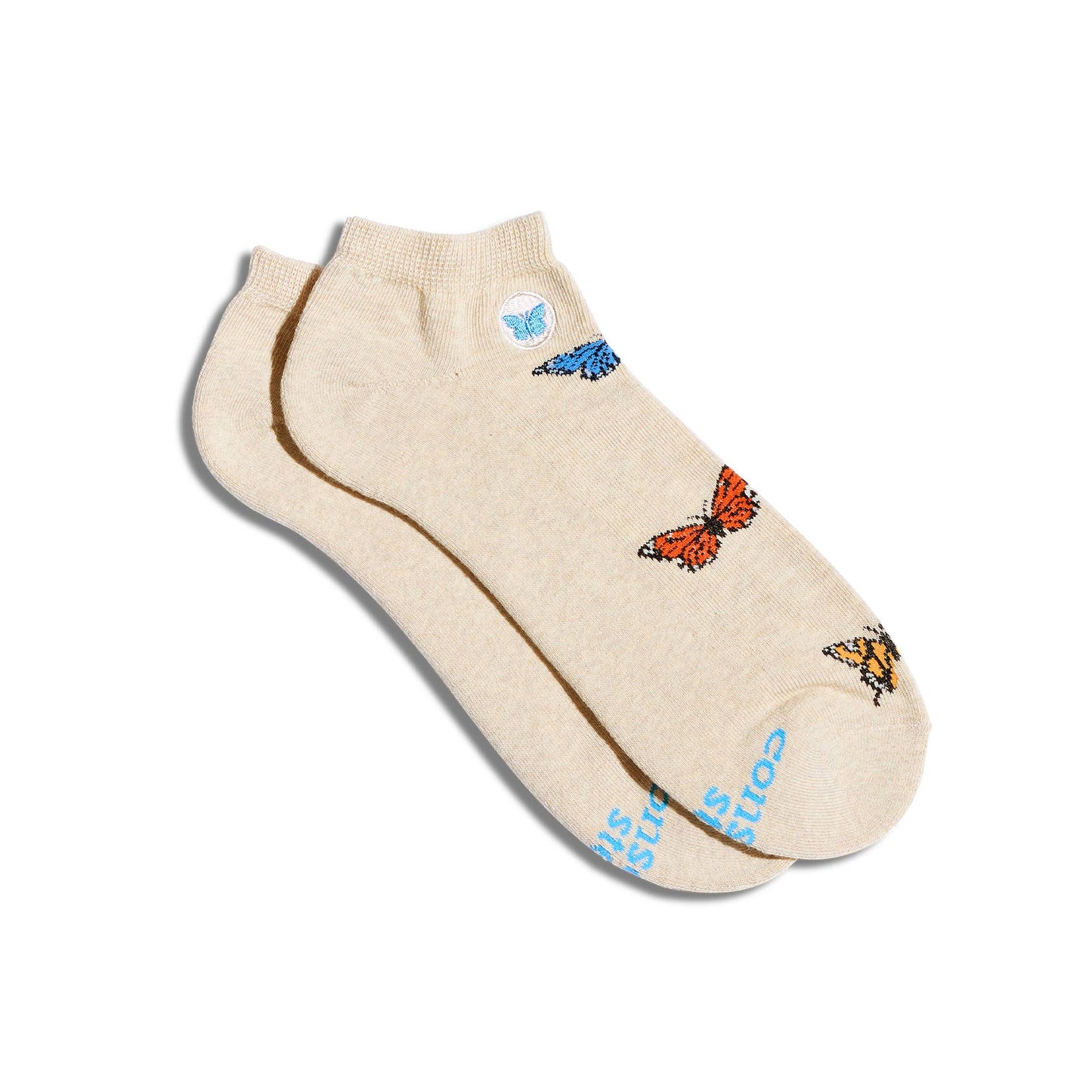 Ankle Socks that Protect Butterflies: Medium