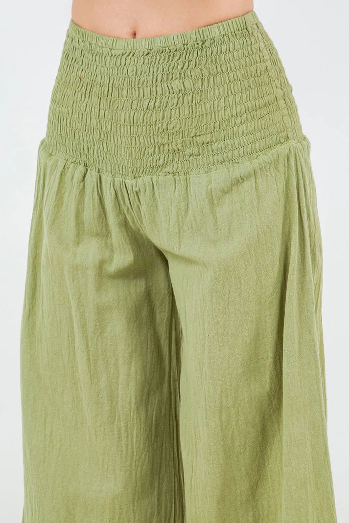 Cotton Spring into Step Pants