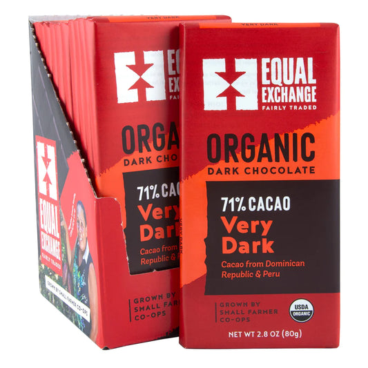 Chocolate bar, 71% cacao Organic Very Dark