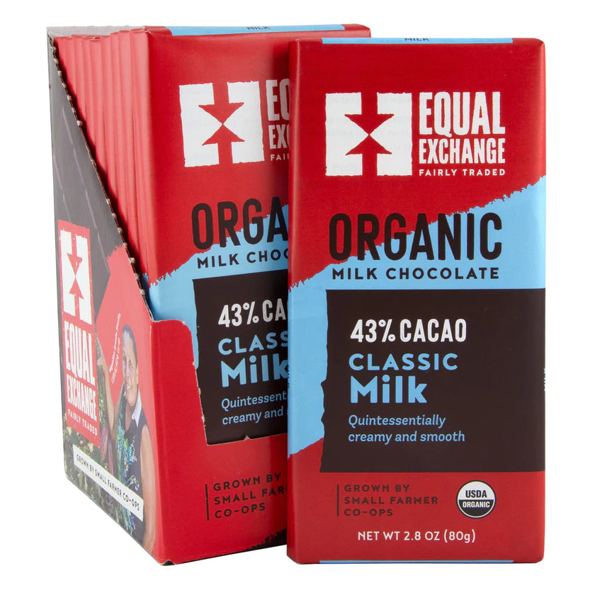 Chocolate bar Milk 43% Organic