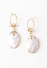 Load image into Gallery viewer, Iridescent Cloud Mother of Pearl Earrings
