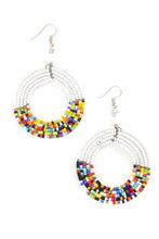 Load image into Gallery viewer, Rainbow Maasai Celebration Circle Earrings
