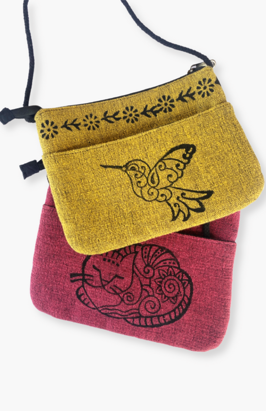 Cotton Blockprint Shoulder Purse
