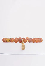 Load image into Gallery viewer, Glimmer Agate Stretch Bracelet in Auburn
