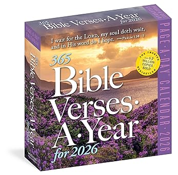 365 Bible Verses-A-Year Page-A-Day® Calendar 2026: Timeless Words from the Bible to Guide, Comfort, and Inspire  825
