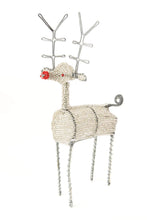 Load image into Gallery viewer, Beaded Wire Reindeer Sculpture
