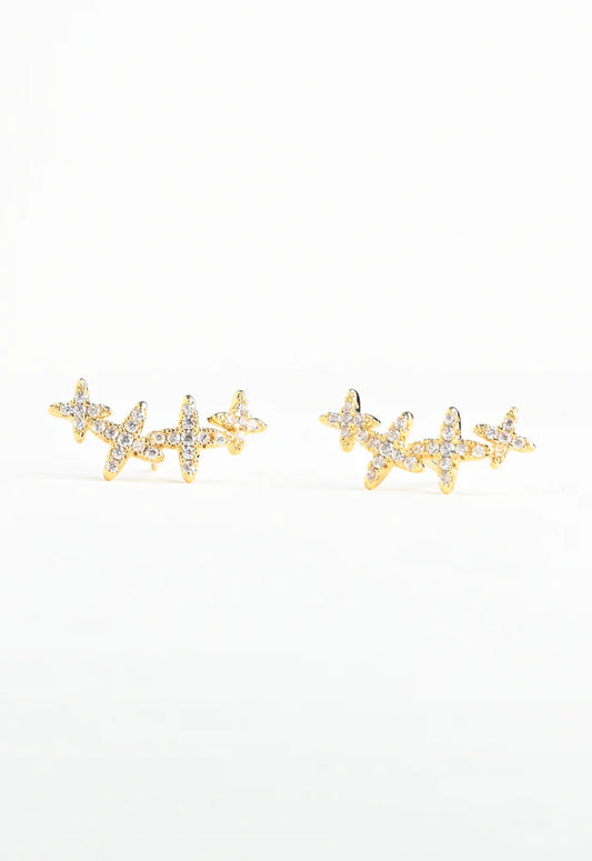 Star Gazing Crawler Earrings