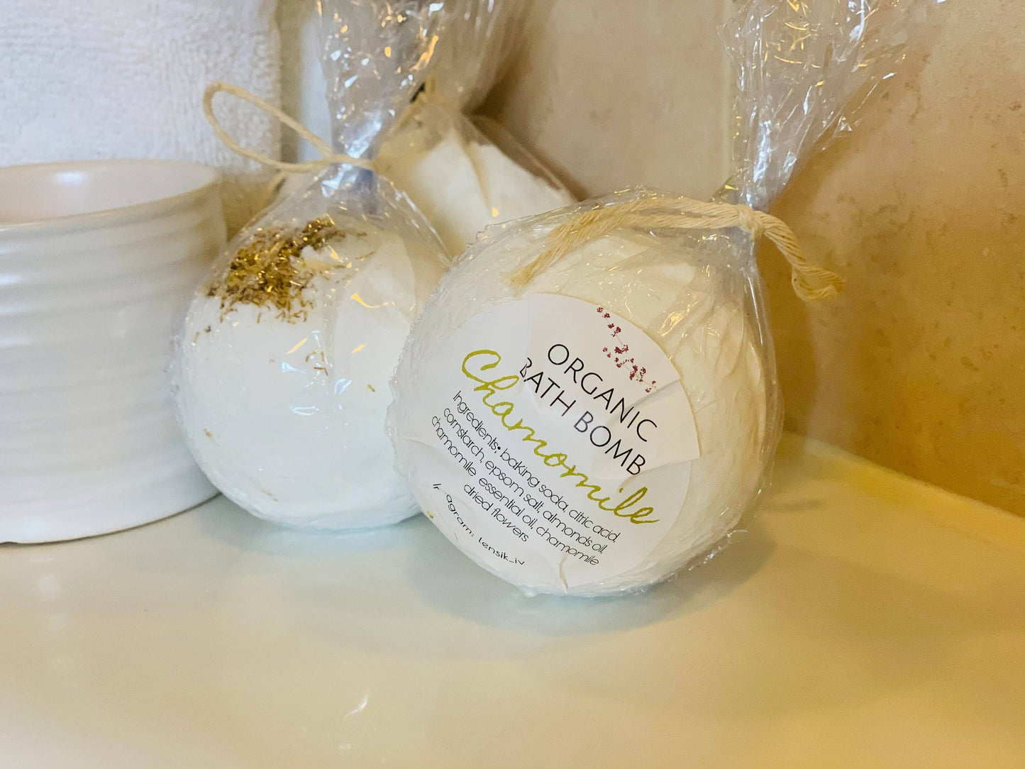 Organic Chamomile Bath Bomb