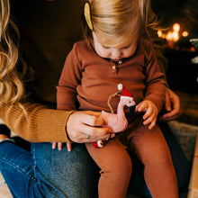 Load image into Gallery viewer, Flamingo Santa Ornament
