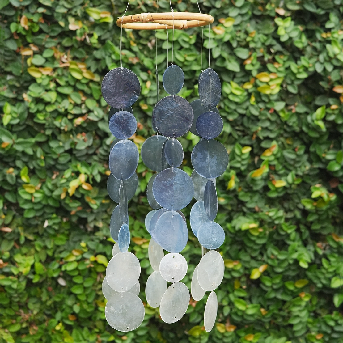 Capiz Chime Small Round | Ombre