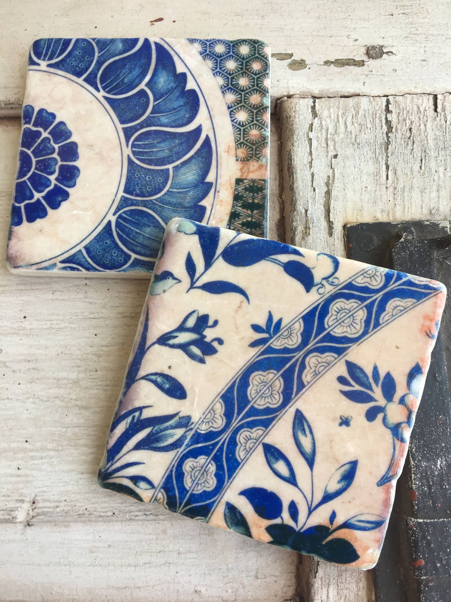 In Blue stone coaster