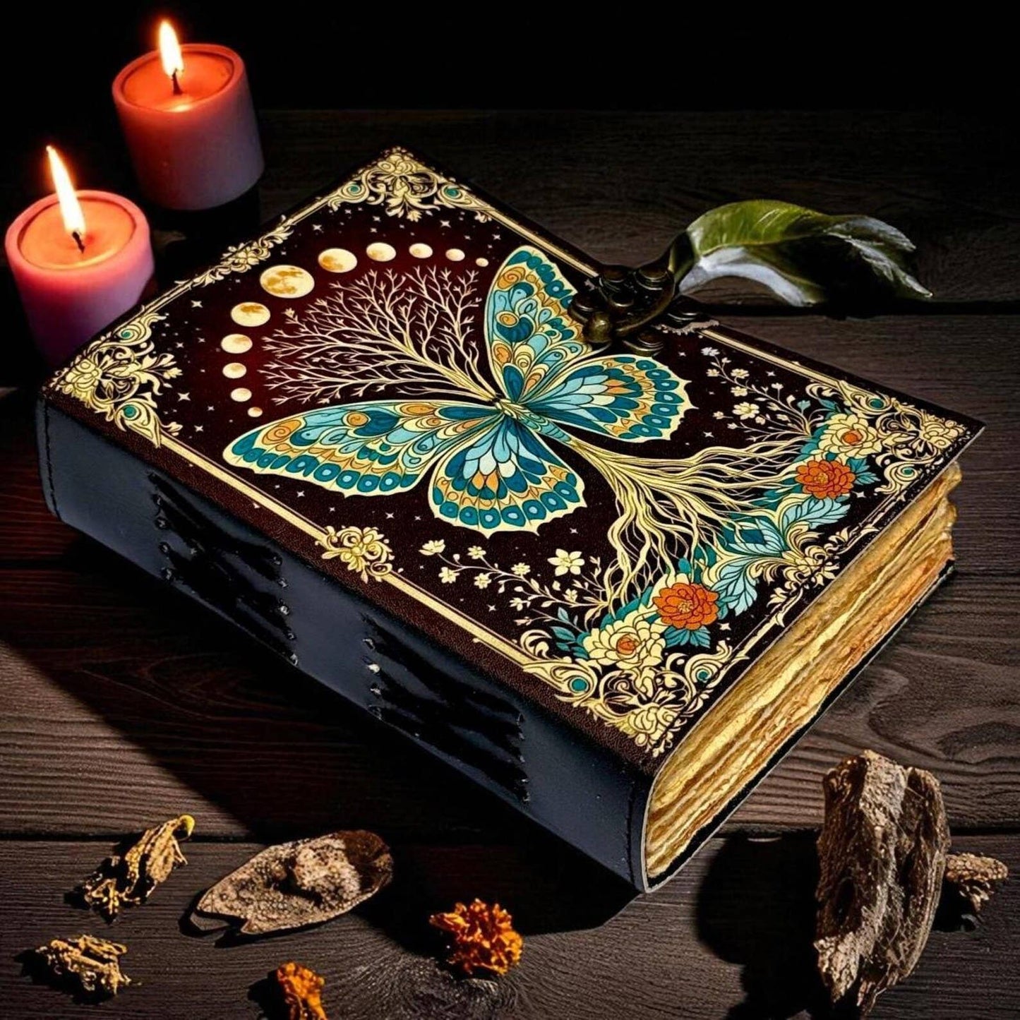 Luna Moth Grimoire Journal
