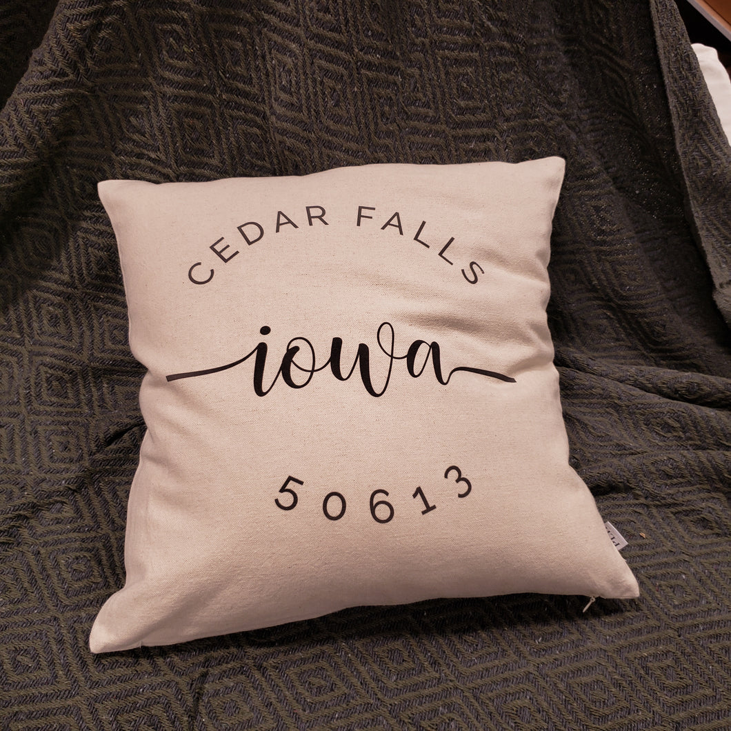 Cedar Falls Zip Custom Pillow & Insert: Natural / 20