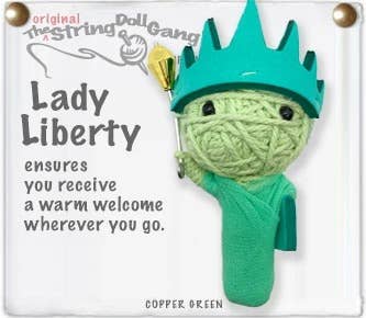 Lady Liberty String Doll Keychain