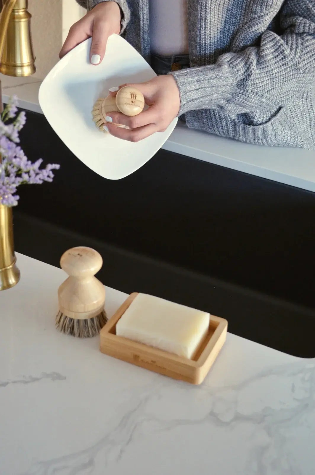 Zero Waste Dishwashing Soap Bars: Lavender