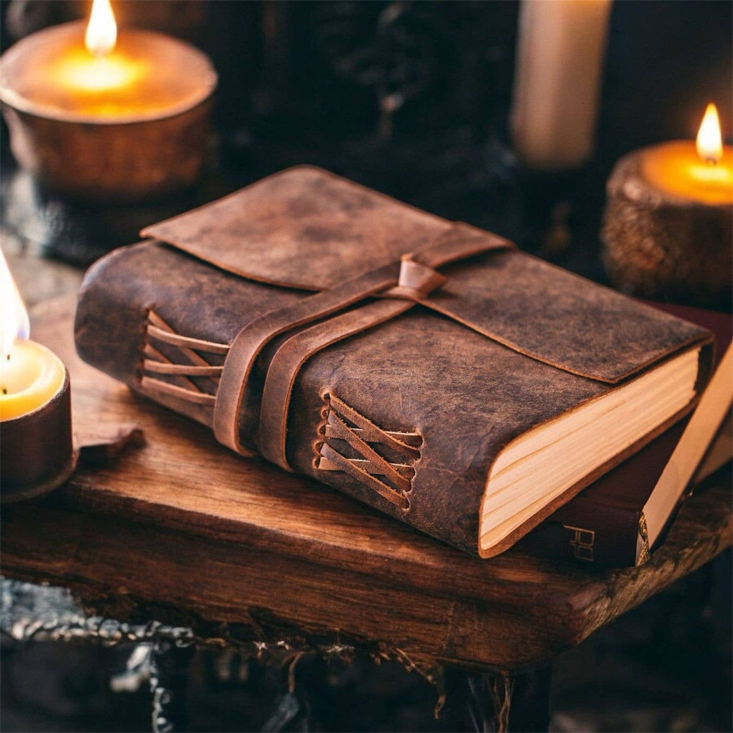 Leather journal notebook leather bound journal travel jornal