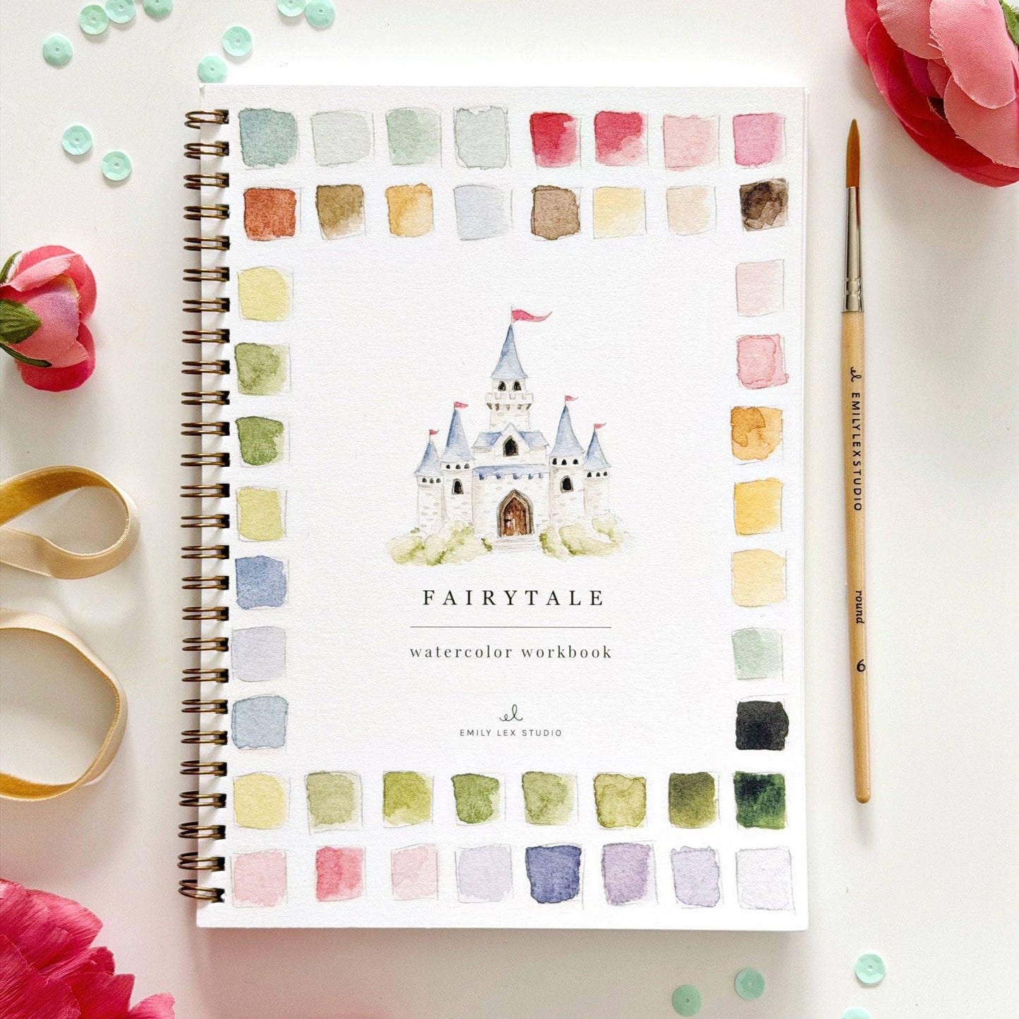 Fairytale watercolor workbook