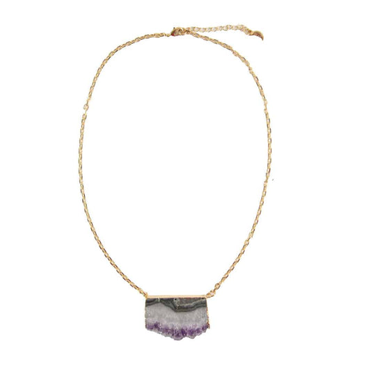 Necklace Amethyst Stalactite