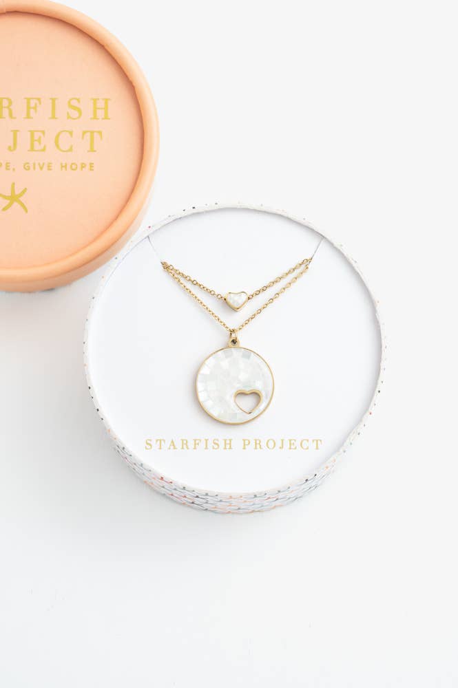 Journey Together Necklace Set in Mother of Pearl