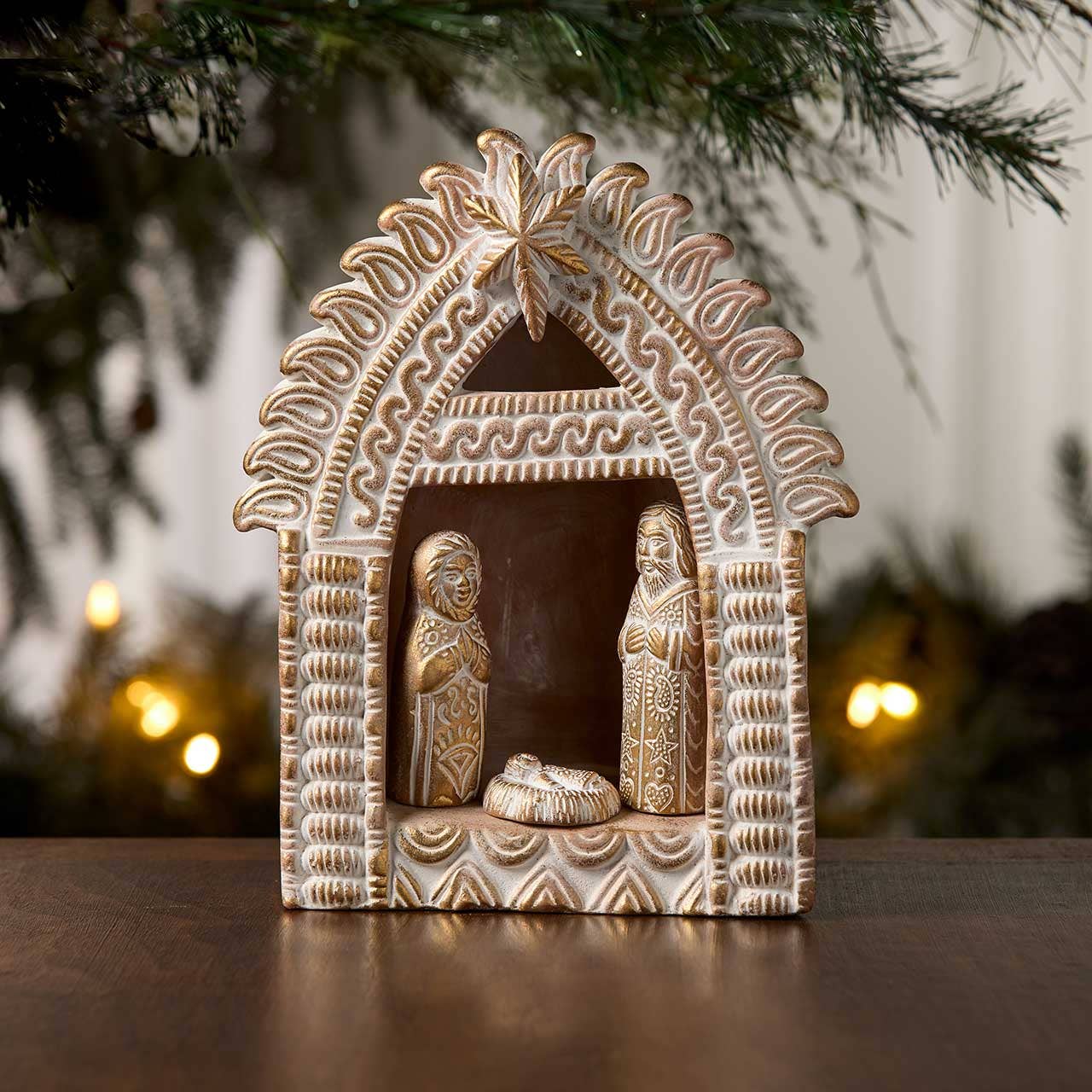 Gilded Terracotta Nativity