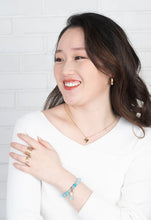 Load image into Gallery viewer, Enchanted Beaded Tassel Bracelet in Ocean Blue
