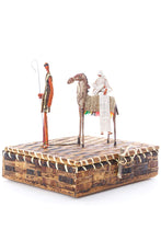 Load image into Gallery viewer, Leaving for Egypt Banana Fiber Nativity Sculpture with Box

