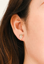 Load image into Gallery viewer, Owl Zircon Studs
