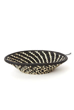 Load image into Gallery viewer, Black Ugandan Sata Basket with Cream Spirals
