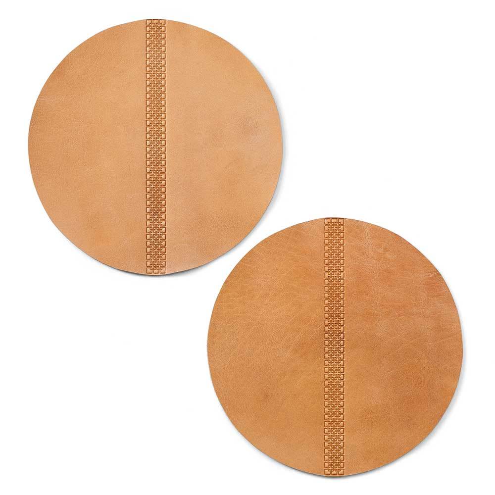 Caramel Leather Charger