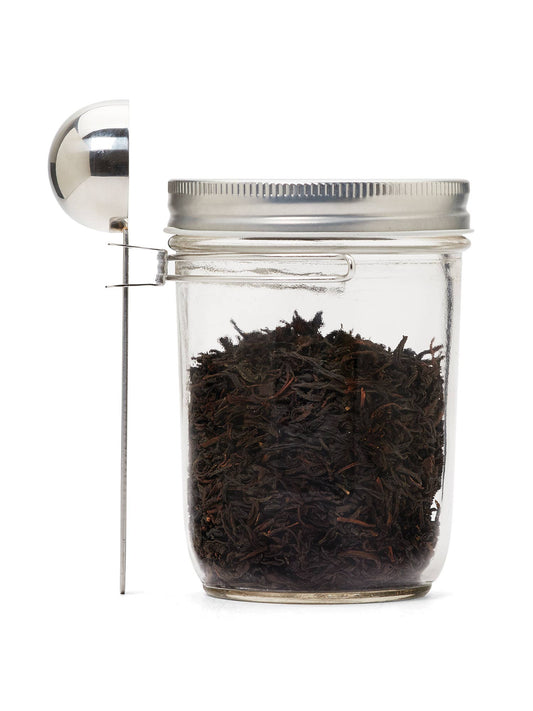 Jarware Coffee Scoop Wide Mouth Mason Jar, Stainless Steel