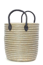 Load image into Gallery viewer, Set of 3 Huntington Baskets with Leather Handles
