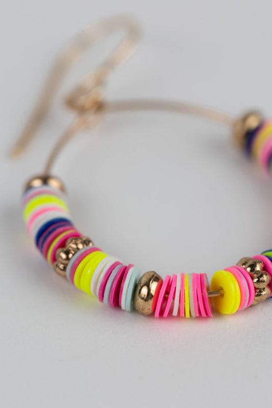 *Sequins Hoop Earrings - Multicolored