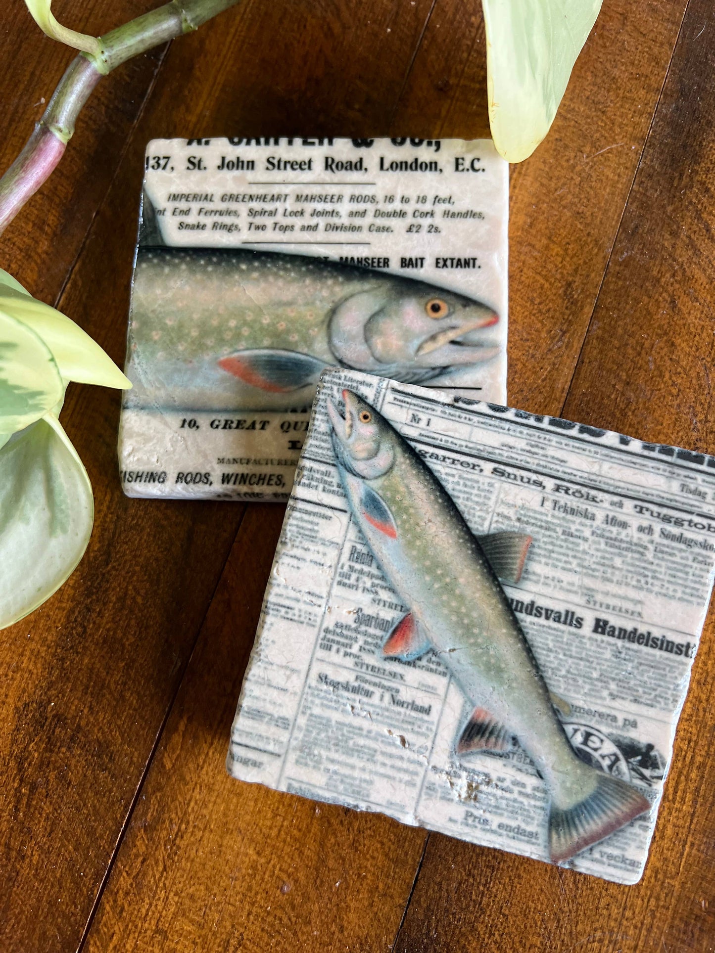The Fisherman stone coasters