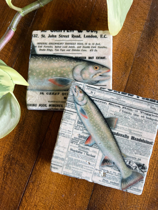 The Fisherman stone coasters