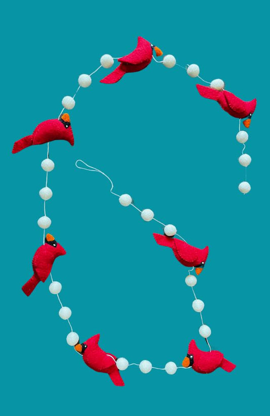 Cardinal Felt Garland