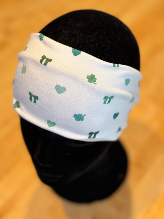 Shamrocks and bows Headband