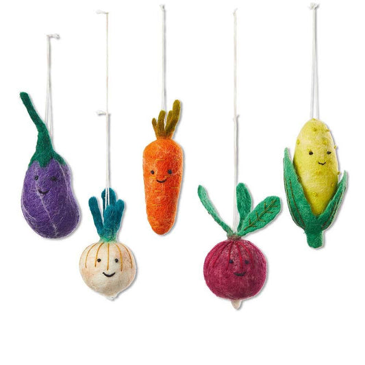 Produce Pals Ornaments - Set of 5