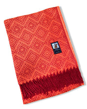Load image into Gallery viewer, 100% Alpaca Geometric Loomed Blanket - 58&quot; x 80&quot;
