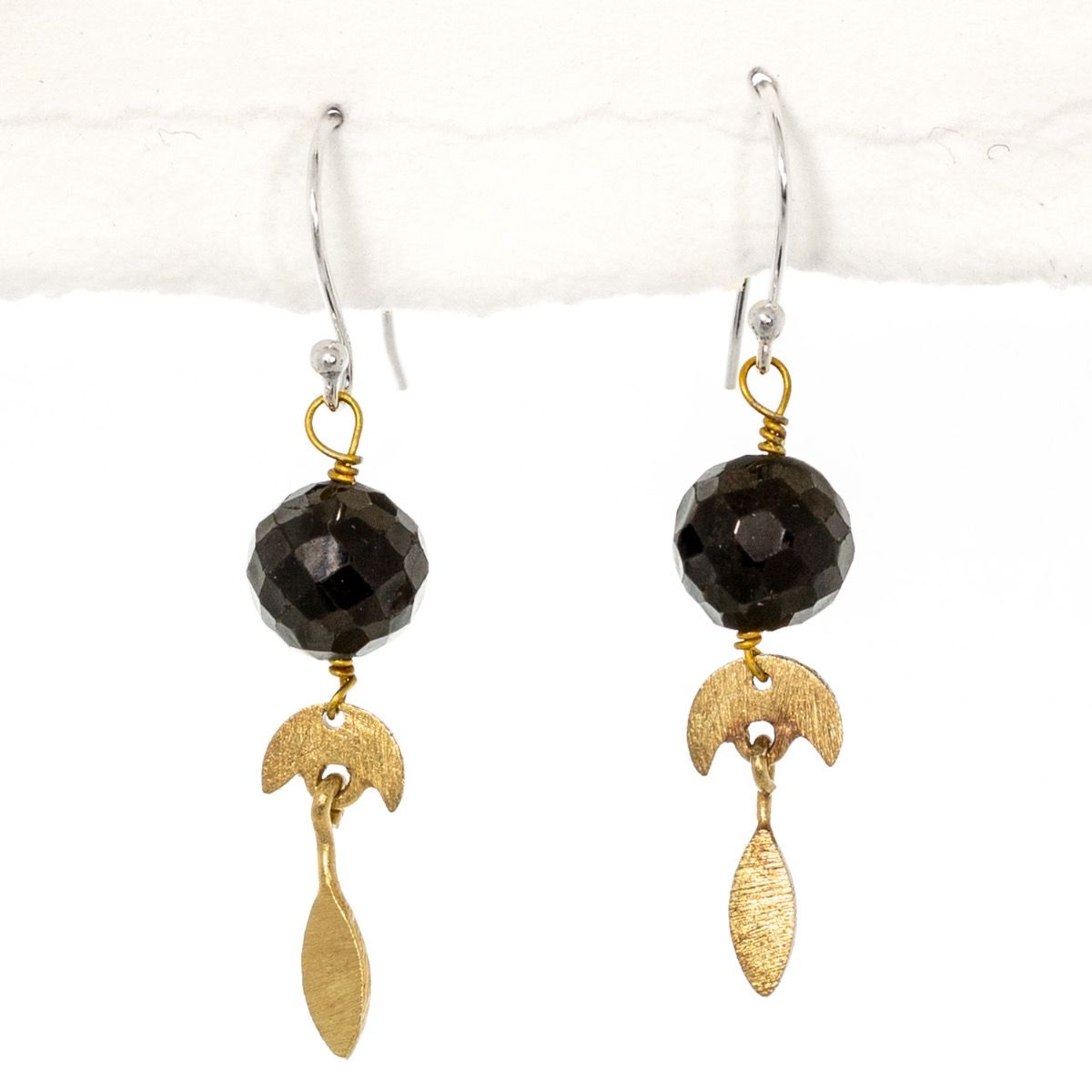 Midnight Crescent Earring