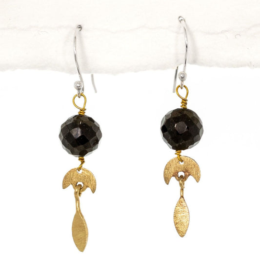 Midnight Crescent Earring