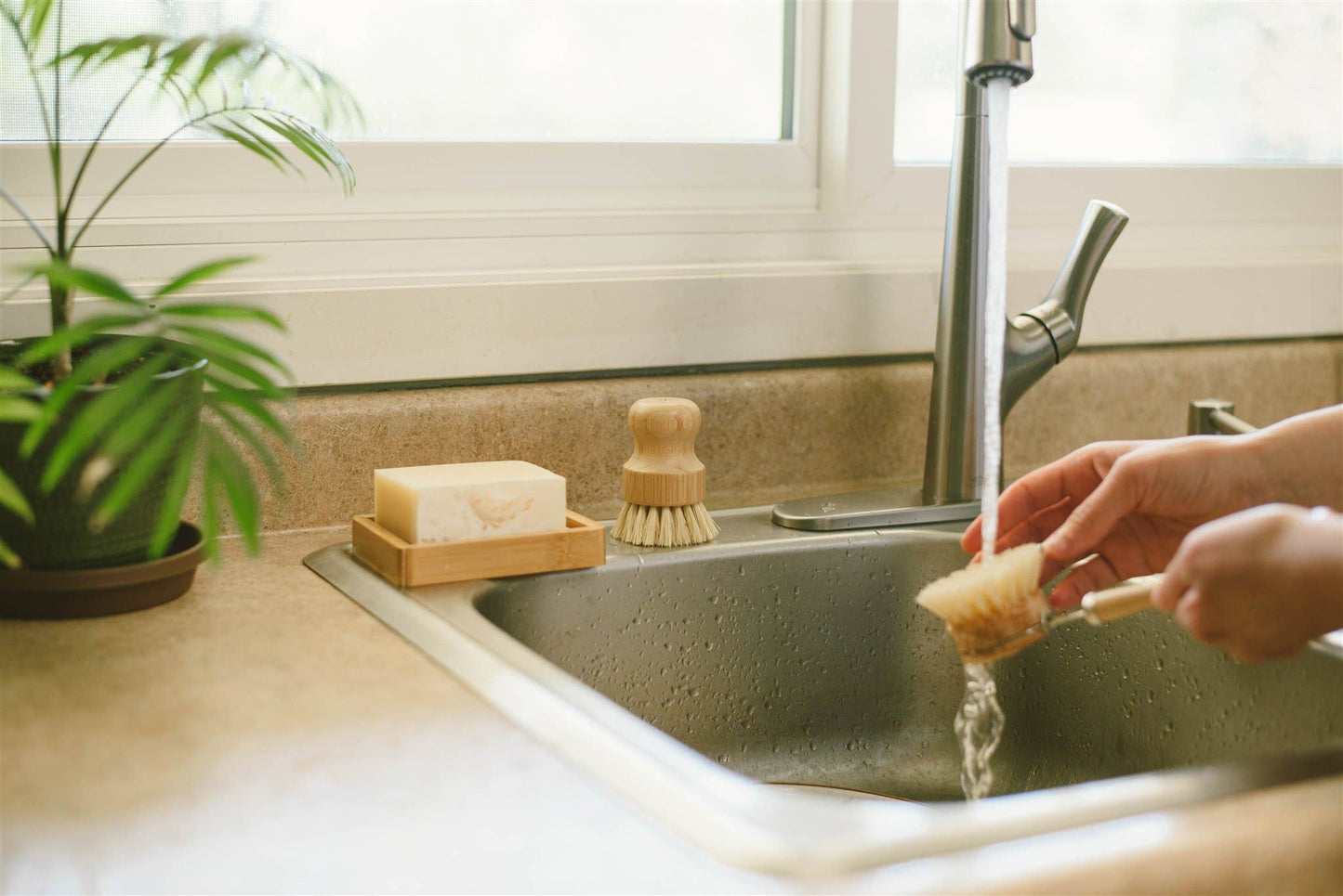 Sisal Kitchen Brush | Cleaning Supplies: Coated Sisal Kitchen Brush